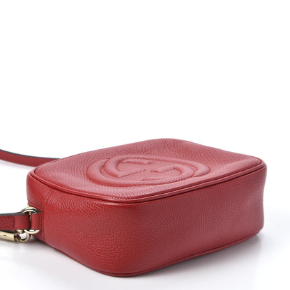 Gucci Pebbled Calfskin Small Soho Disco Bag Tabasco Red 3 of 9