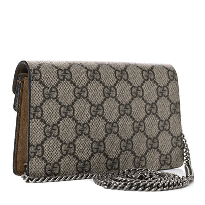 Gucci GG Supreme Monogram Super Mini Dionysus Shoulder Bag Taupe 3 of 11