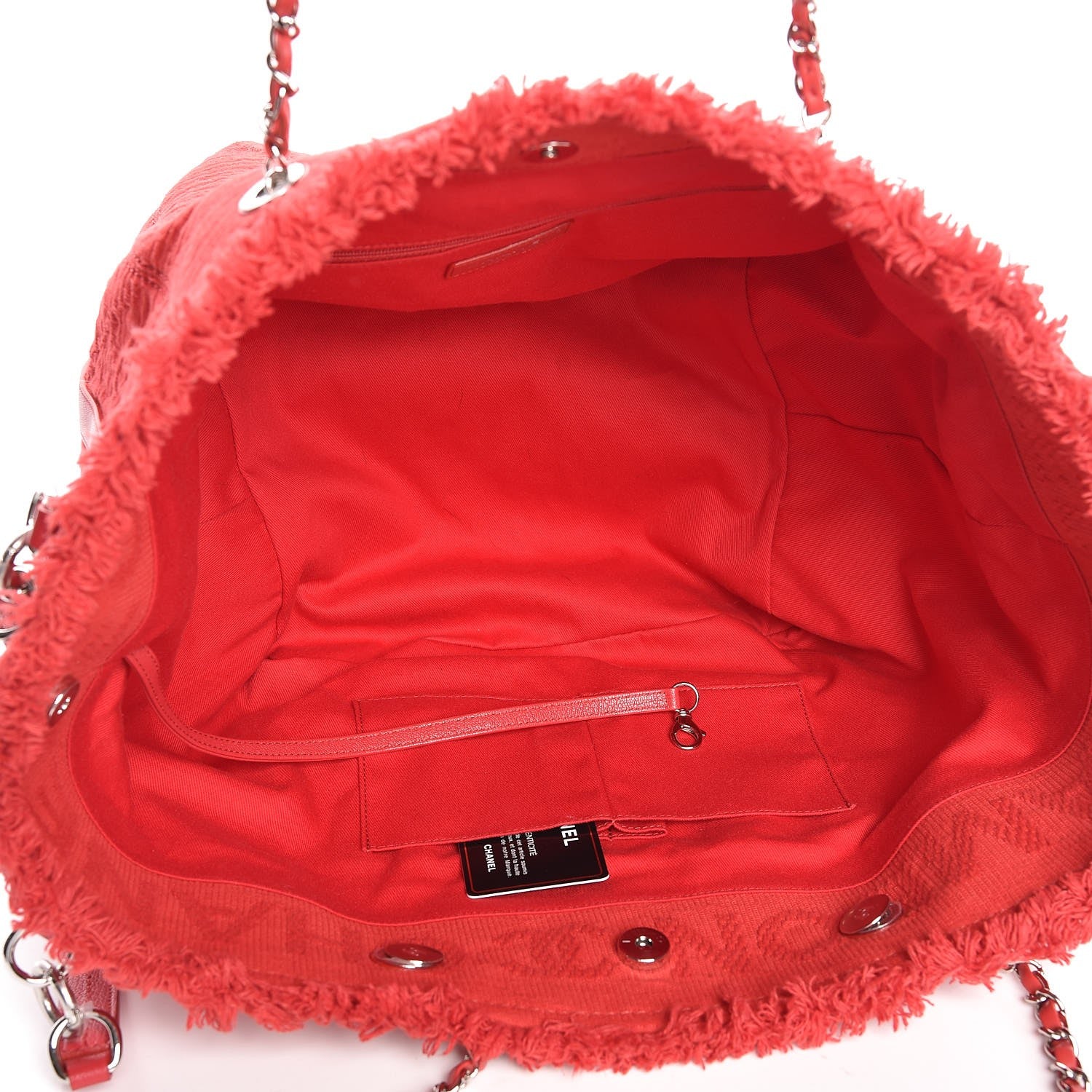 Chanel Canvas Small Double Face Shopping Tote Red 8 of 10