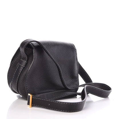 Chloe Calfskin Mini Marcie Round Crossbody Bag Black 3 of 9