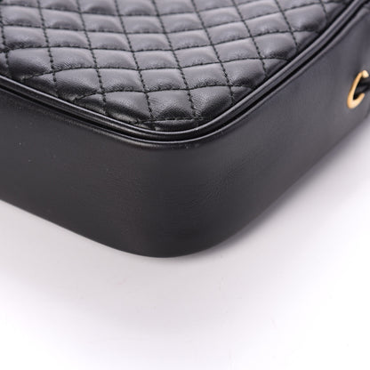 Gucci Calfskin Web Trapuntata Small GG Shoulder Bag Black 8 of 8