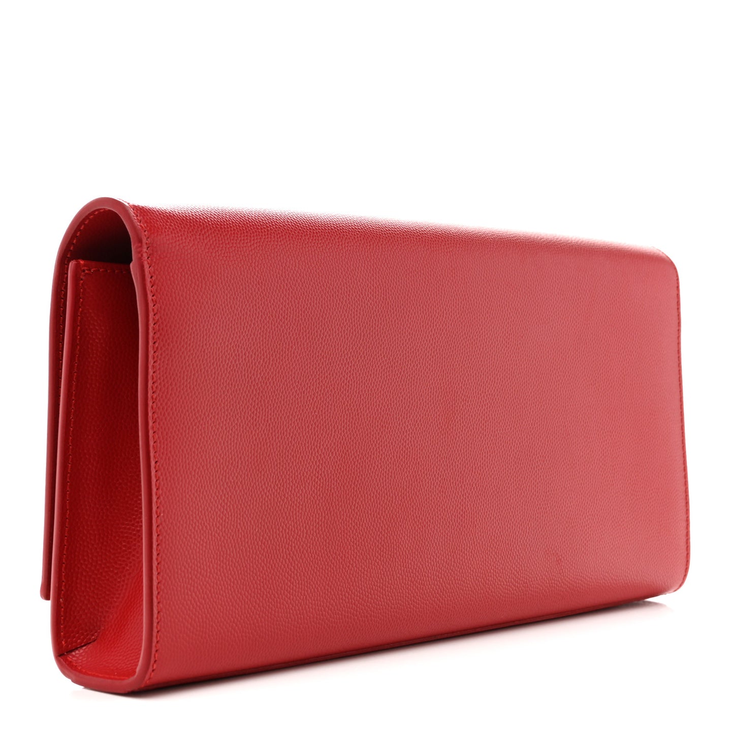 Grain De Poudre Classic Monogram Cassandre Clutch Dark Red