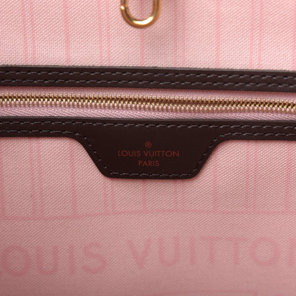 Louis Vuitton Damier Ebene Neo Neverfull MM Rose Ballerine 8 of 10