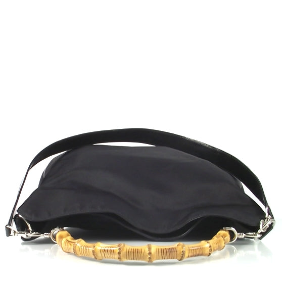 Nylon Bamboo Top Handle Tote