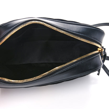 Saint Laurent Suede Calfskin Monogram Lou Camera Bag Black 5 of 9