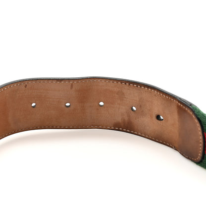 Gucci Canvas Web Interlocking G Belt 110 44 Black 3 of 5