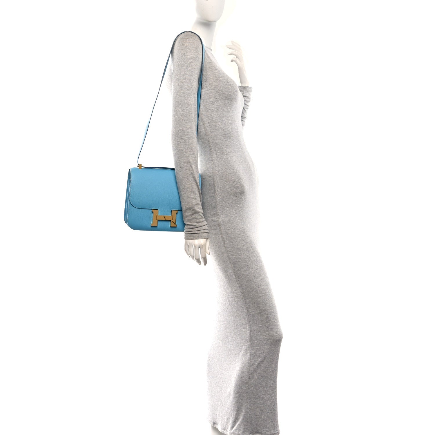 Hermes Epsom Constance 24 Bleu Du Nord 2 of 11