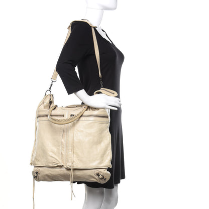 Balenciaga Agneau Classic Hardware Square Tote Ivory 2 of 12