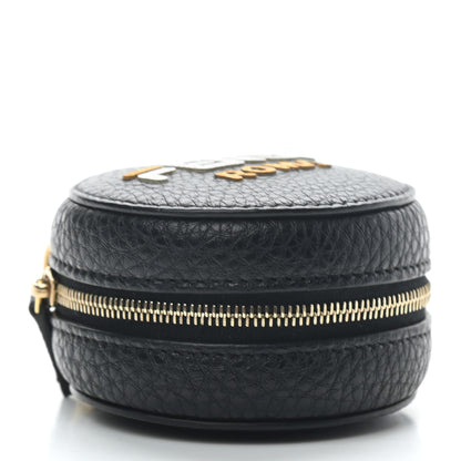 Fendi X FILA Calfskin Mania Tote Charm Black 5 of 7