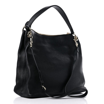 Gucci Pebbled Calfskin Large Soho Hobo Black 3 of 11