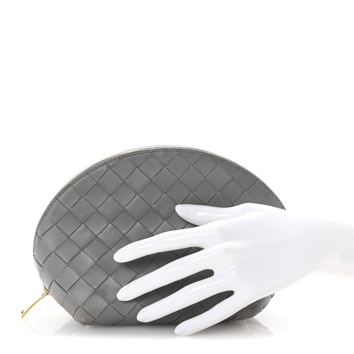 Nappa Intrecciato Cosmetic Case Concrete