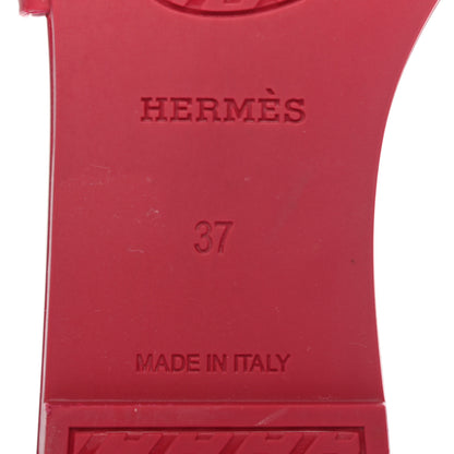 Hermes Rubber Aloha Sandals 37 Rose Baie 6 of 8