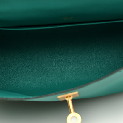 Hermes Swift Kelly Pochette Clutch Vert Verone 5 of 9