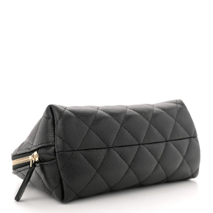 Chanel Caviar Quilted Cosmetic Case Black 4 of 8
