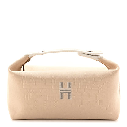 Hermes Canvas Small Bride-A-Brac Pouch Natural 1 of 6