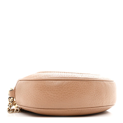 Gucci Pebbled Calfskin Mini Soho Chain Bag Camelia 6 of 19
