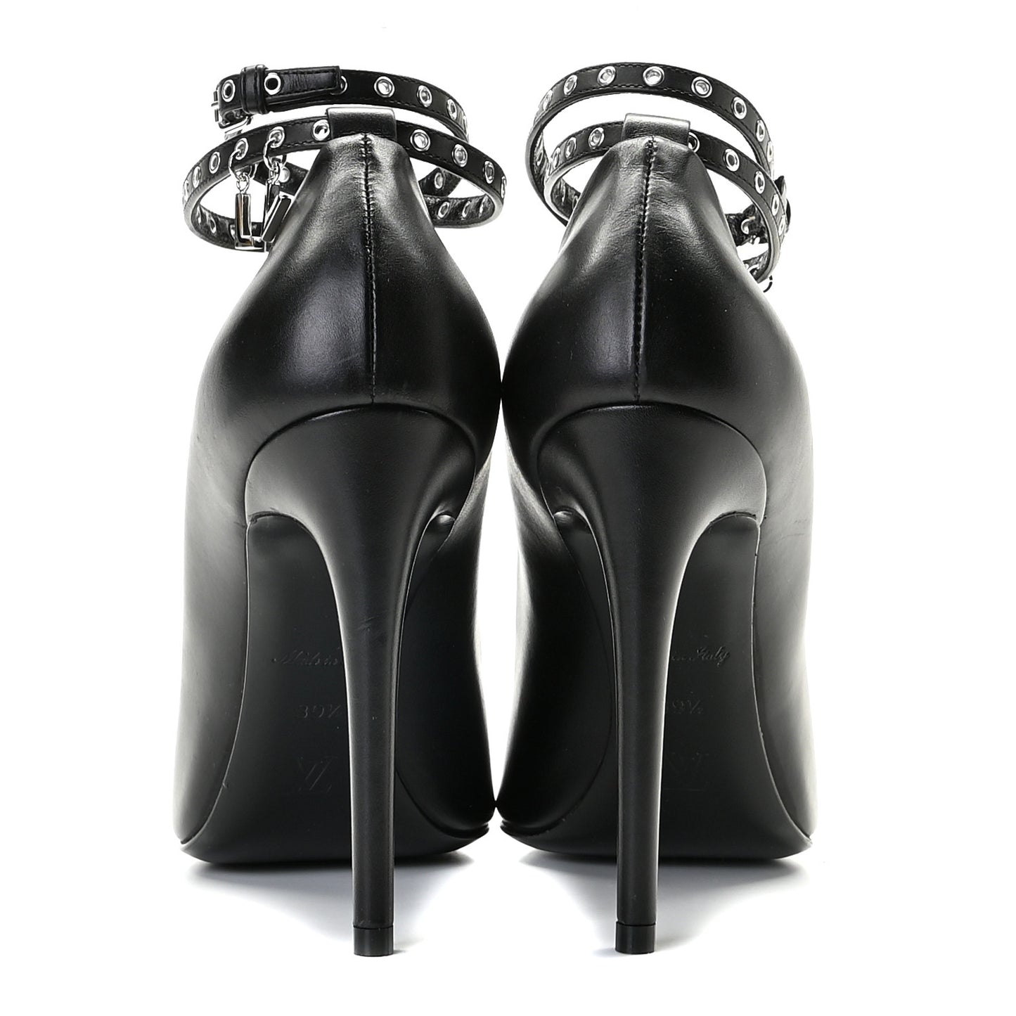 Calfskin Call Back Pumps 39.5 Black