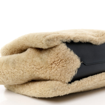 Celine Shearling Cabas Natural Tan 8 of 9