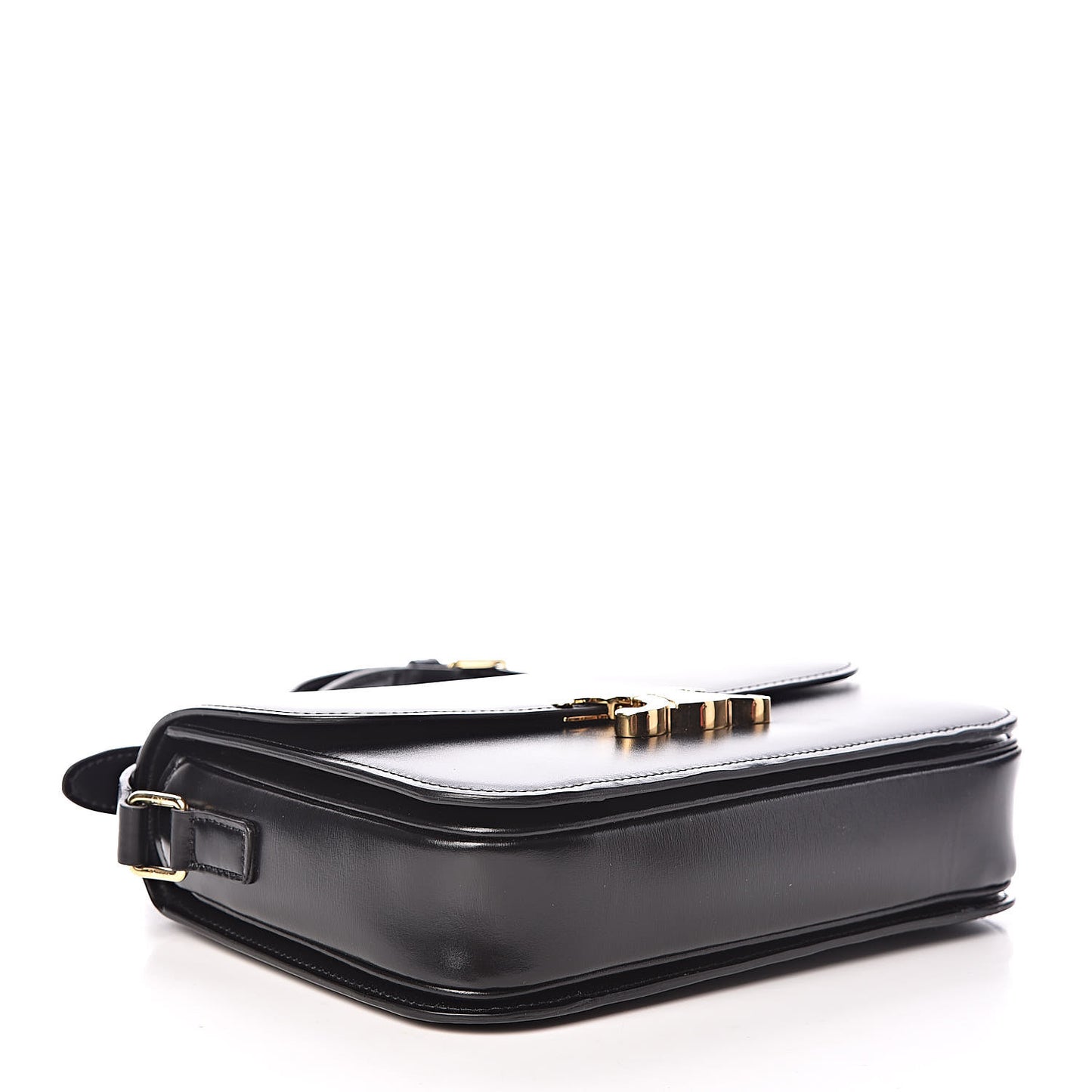 Shiny Calfskin Medium Triomphe Black