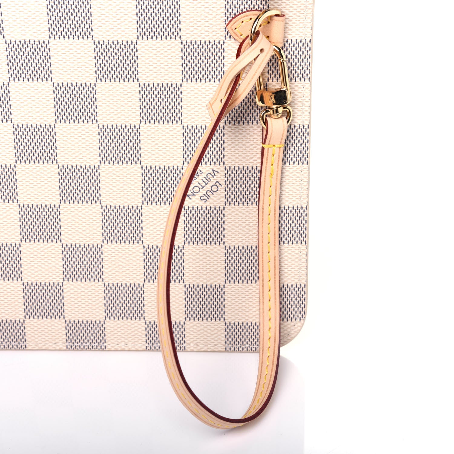 Louis Vuitton Damier Azur Neverfull MM GM Pochette Rose Ballerine 10 of 10