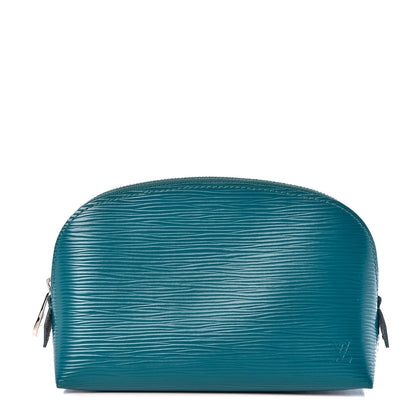 Louis Vuitton Epi Cosmetic Pouch Cyan 1 of 5
