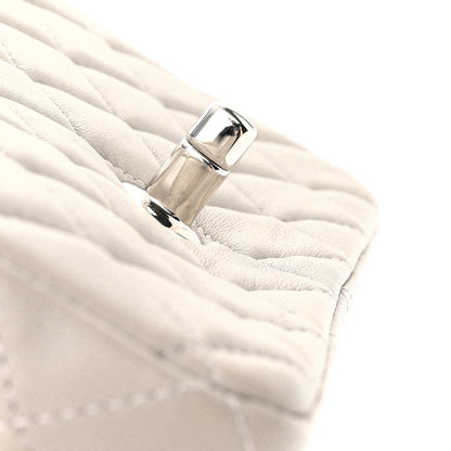 Chanel Lambskin Quilted Mini Rectangular Flap Grey 11 of 13