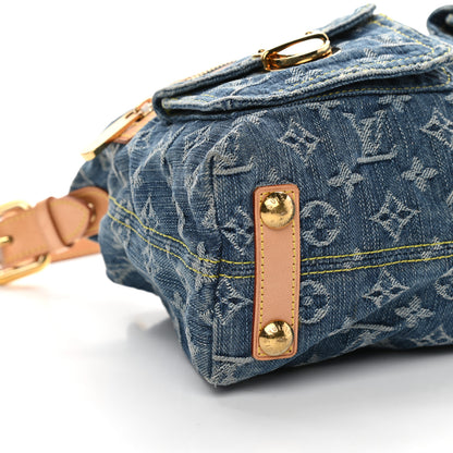 Louis Vuitton Monogram Denim Baggy PM Blue 8 of 9