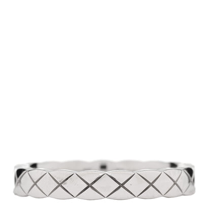 Chanel 18K White Gold Mini Coco Crush Ring 56 7.5 3 of 5