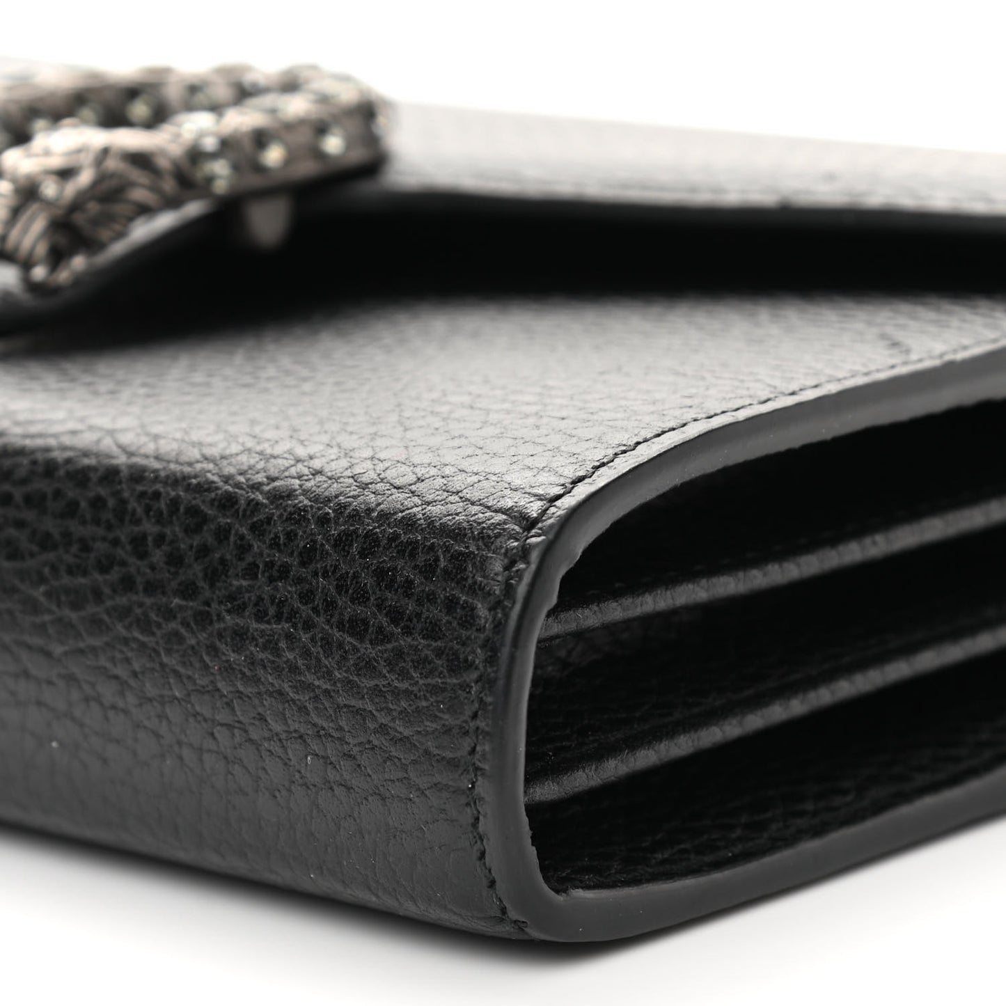 Calfskin Mini Dionysus Chain Wallet Black
