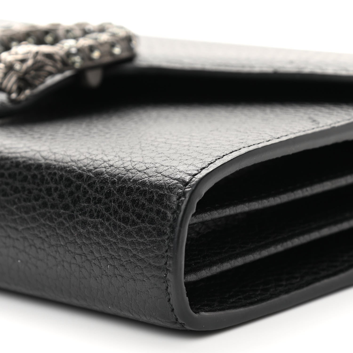 Gucci Calfskin Mini Dionysus Chain Wallet Black 9 of 11