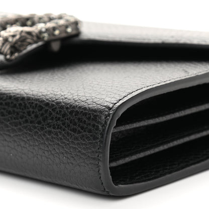 Gucci Calfskin Mini Dionysus Chain Wallet Black 9 of 11