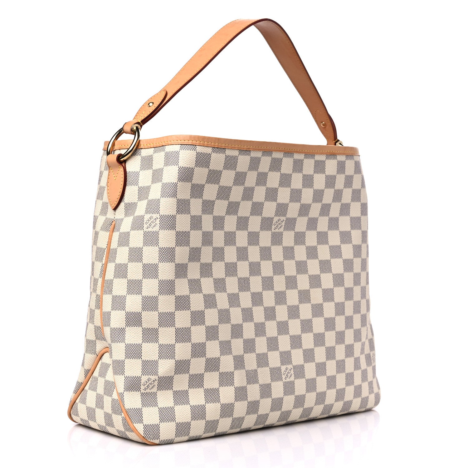 Louis Vuitton Damier Azur Delightful MM Rose Ballerine 3 of 14