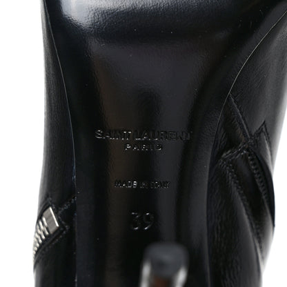 Saint Laurent Nappa Fetish 105 Zip Over The Knee Boots 39 Black 6 of 7