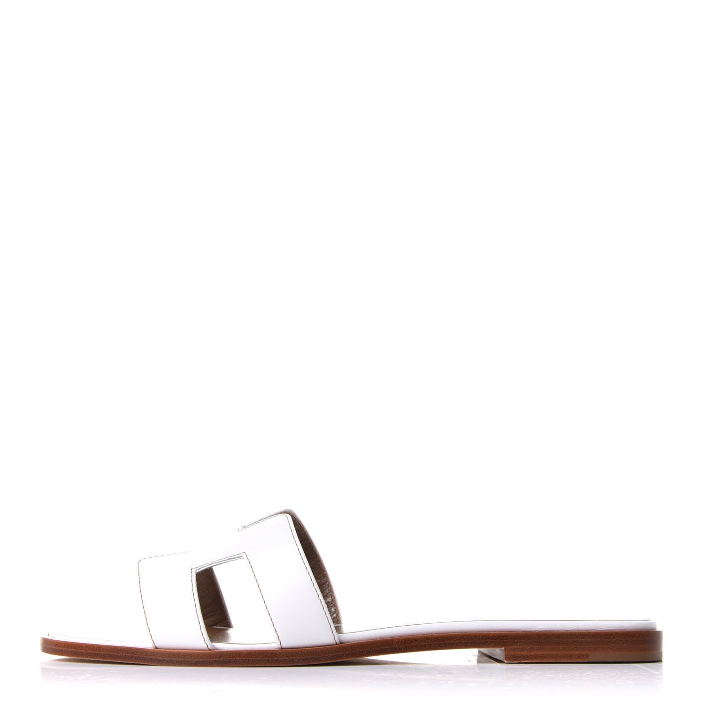 Box Calfskin Oran Sandals 40.5 White