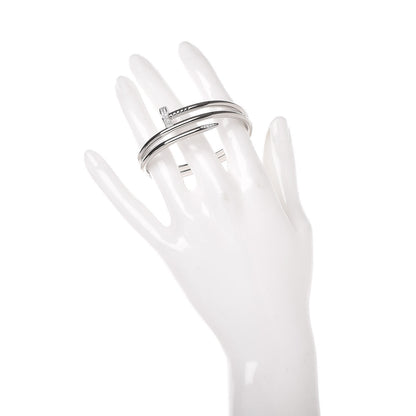 Cartier 18K White Gold Diamond Double Wrap Juste Un Clou Bracelet 15 2 of 4