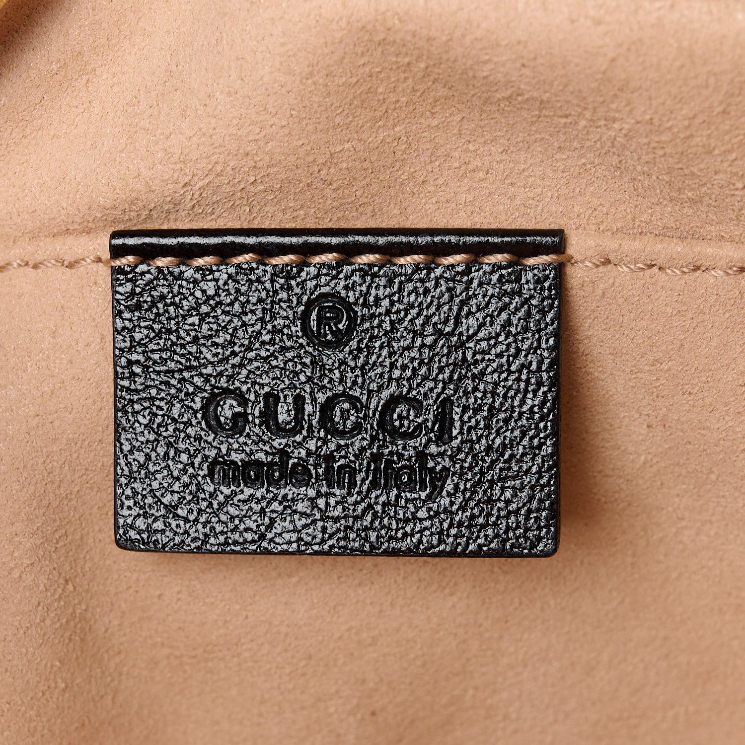 Gucci Monogram Matelasse Diagonal Small GG Marmont Chain Shoulder Bag Beige Black 7 of 12