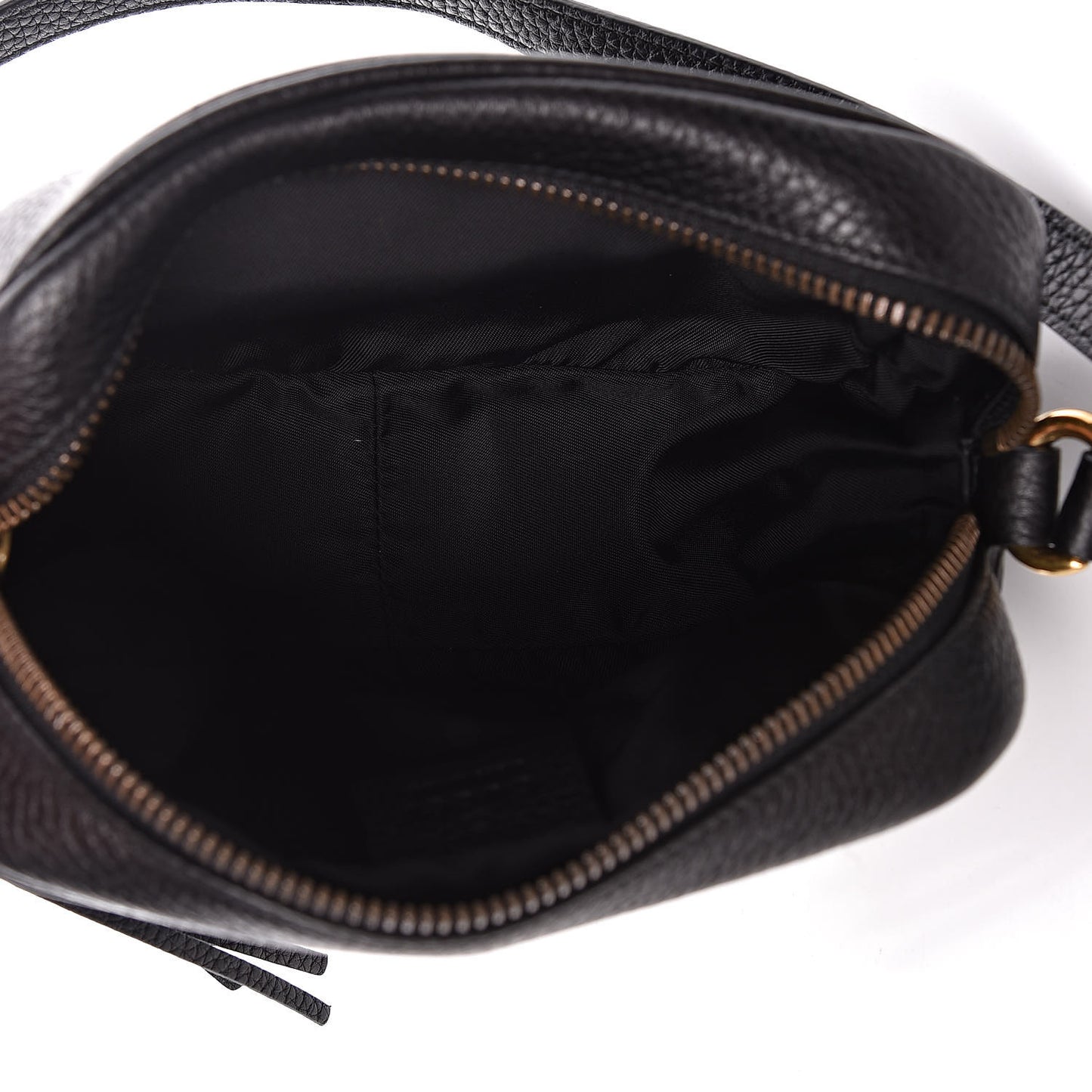 Pebbled Calfskin Mini Soho Disco Bag Black