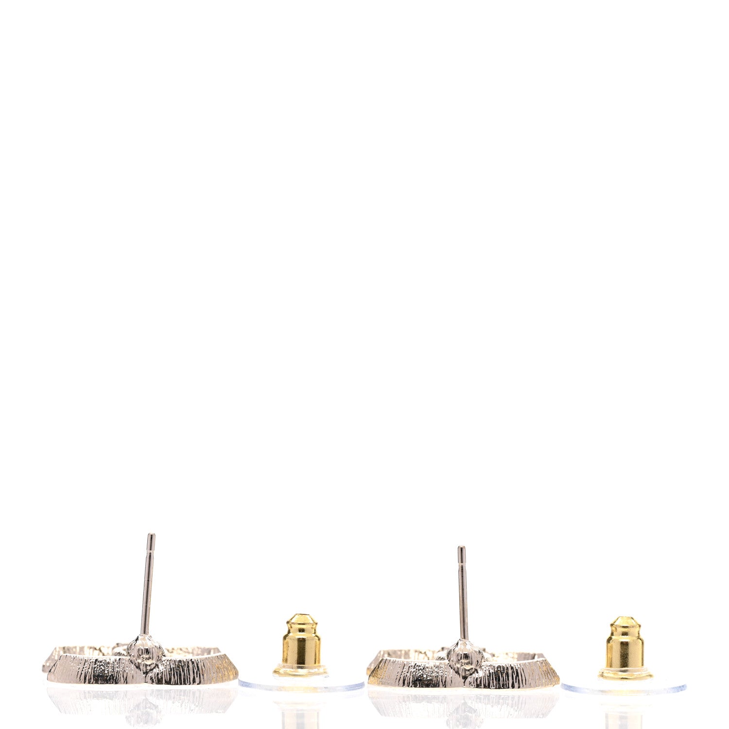Chanel Crystal CC Earrings Gold 4 of 5