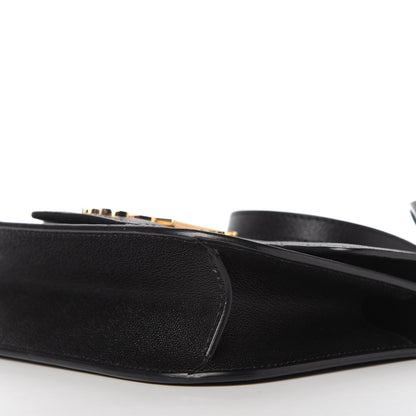 Alexander McQueen Grained Calfskin Small Insignia Flap Black 7 of 10