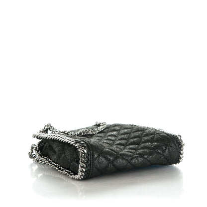 Stella McCartney Shaggy Deer Quilted Tiny Falabella Tote Black 4 of 8