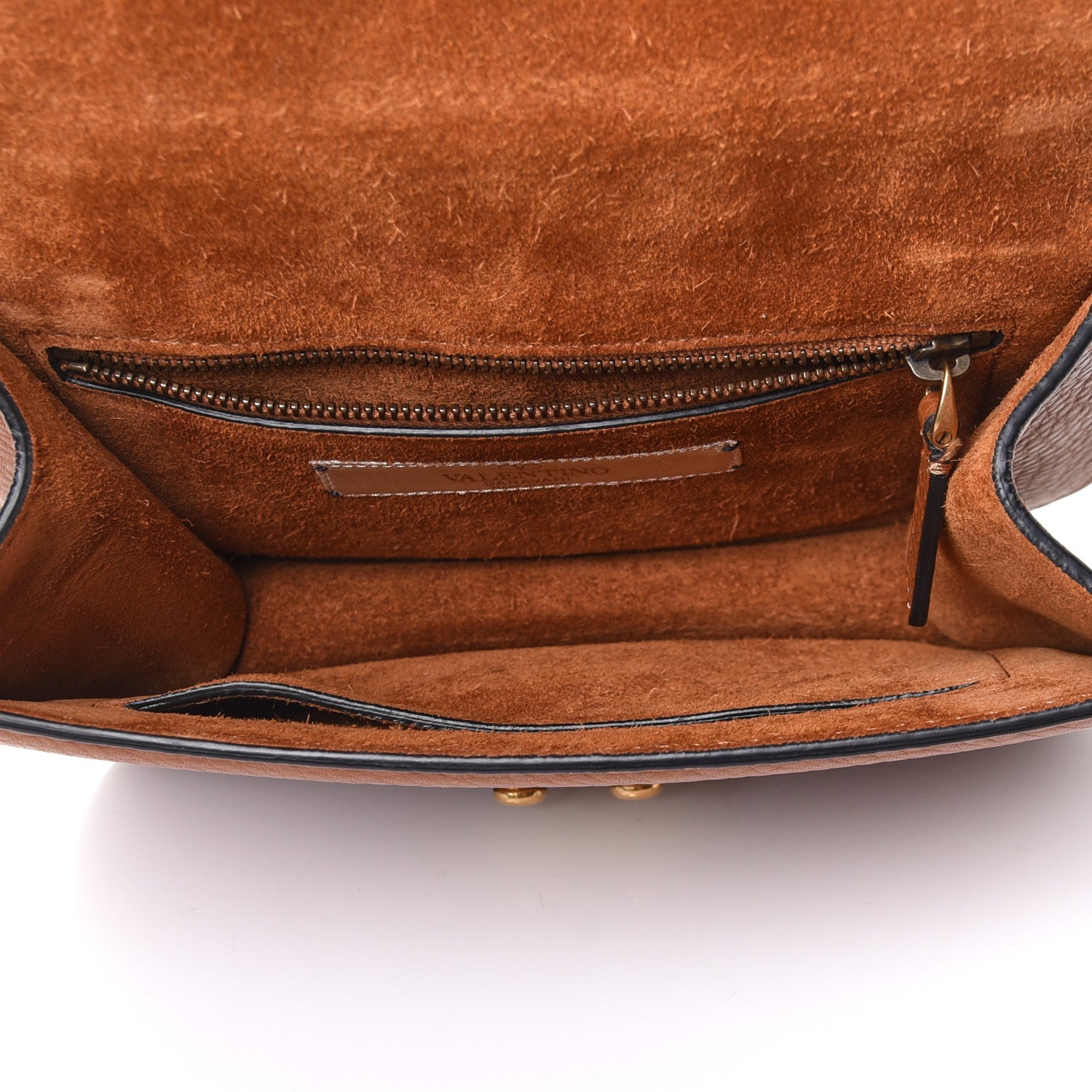 Valentino Garavani Pebbled Calfskin Rockstud Rolling Small Glam Lock Flap Light Cuir 7 of 11