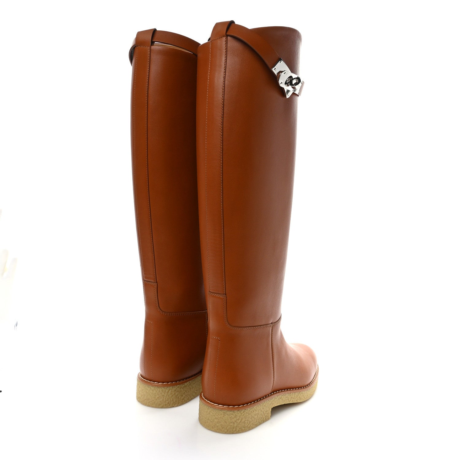 Hermes Calfskin Honey Boots 36 Naturel 4 of 9