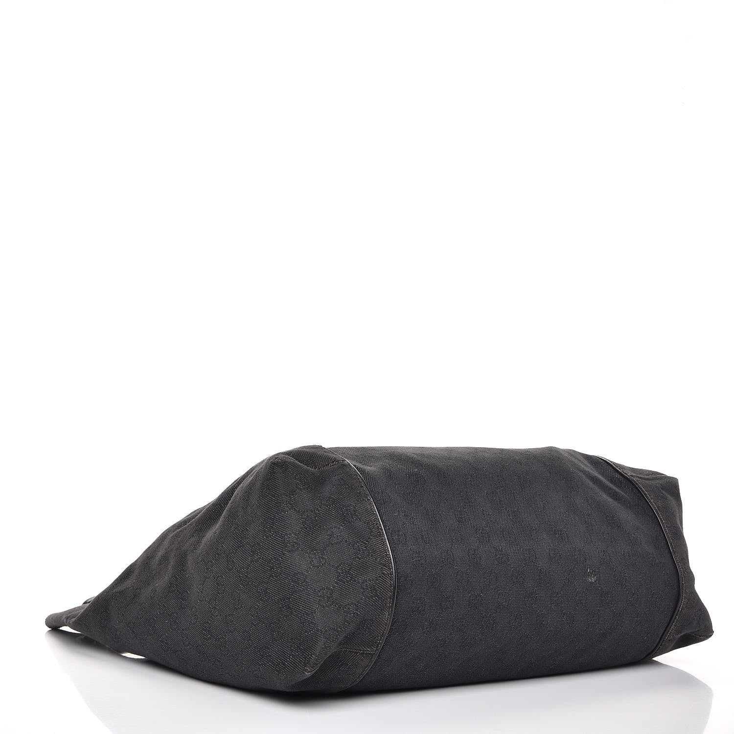 Gucci Denim Monogram Hobo Black 4 of 25