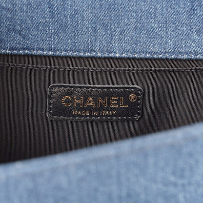Chanel Denim Patchwork Medium Boy Flap Blue 6 of 10