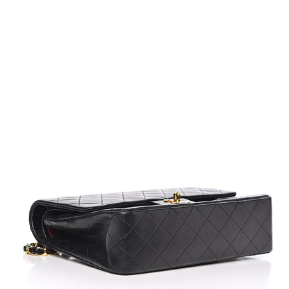 Chanel Lambskin Quilted Medium Double Flap Black 4 of 14