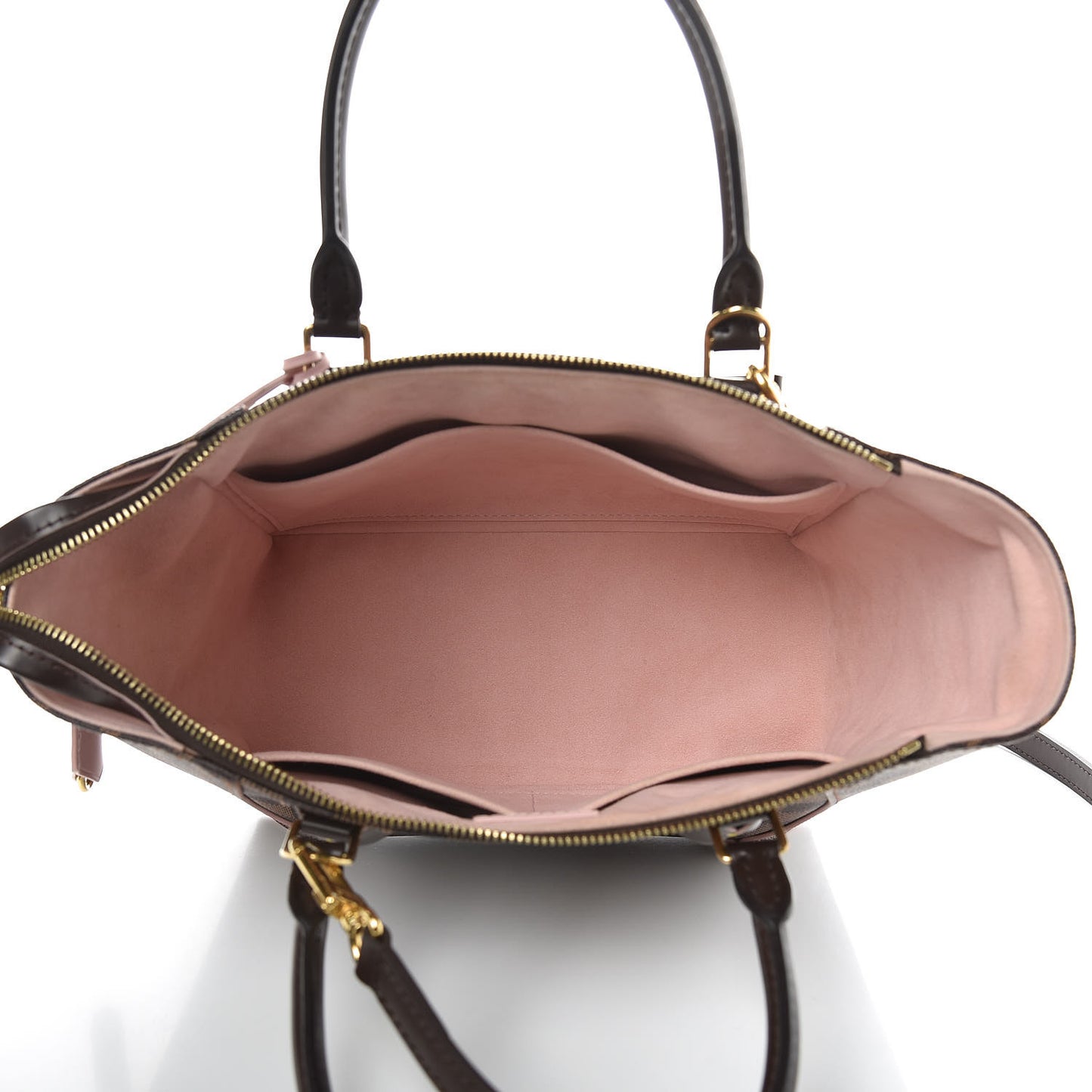 Damier Ebene Caissa Tote PM Rose Ballerine