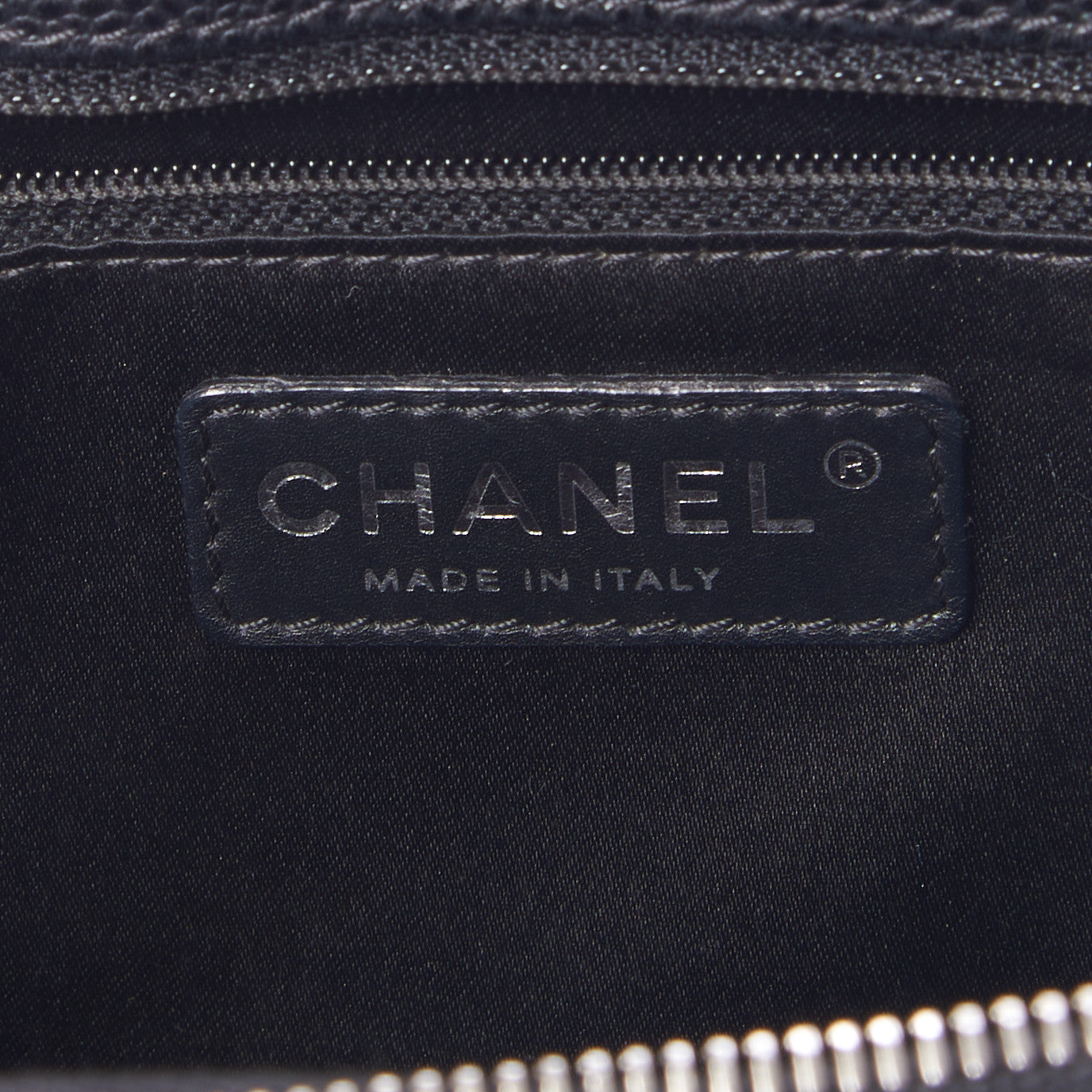 Caviar Quilted Grand Shopping Tote GST Black