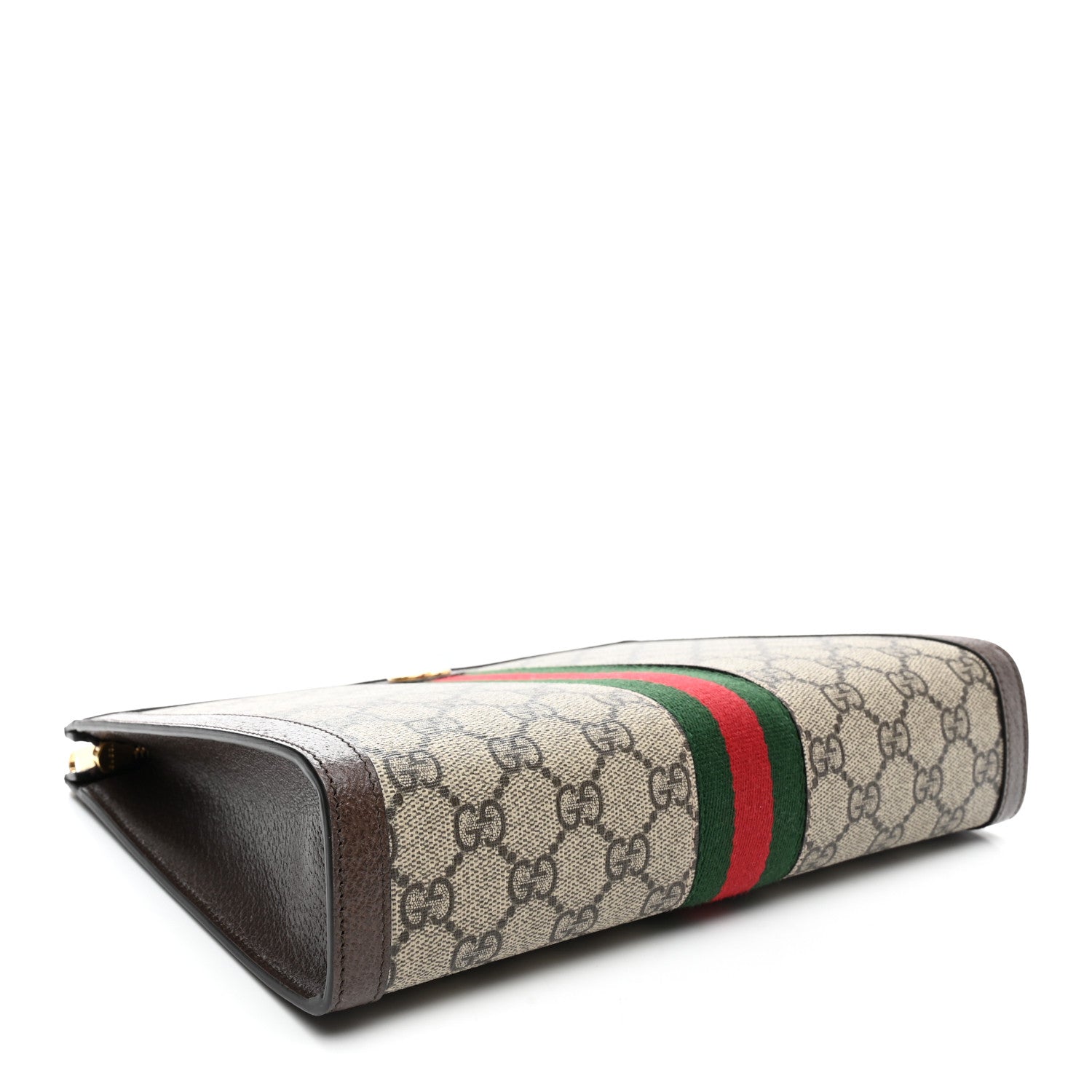 Gucci GG Supreme Monogram Web Ophidia Pouch Brown 4 of 8