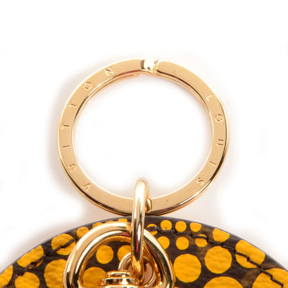 Louis Vuitton Monogram Kusama Town Key Ring Yellow 5 of 5