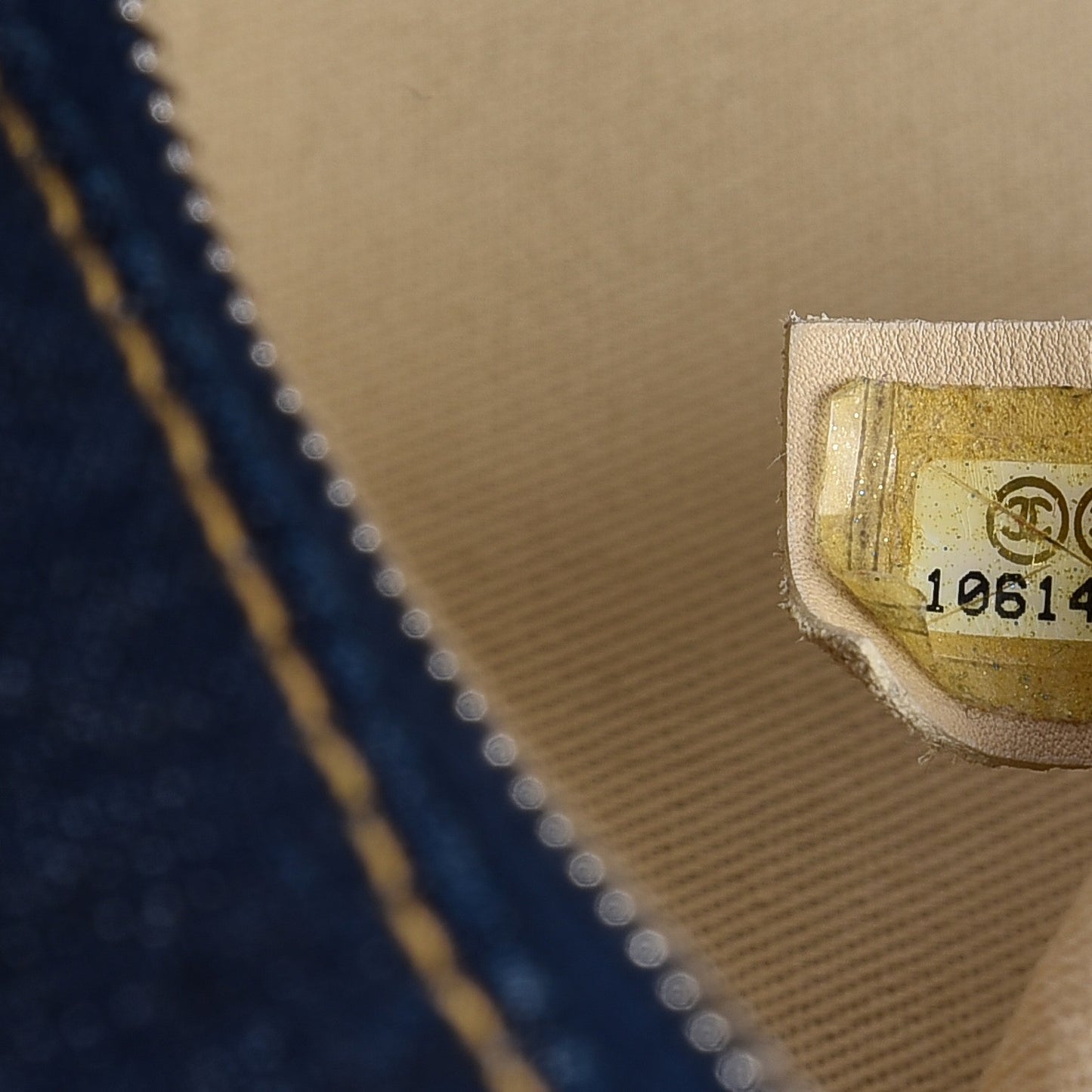 Denim Luxe Ligne Large Bowler Blue